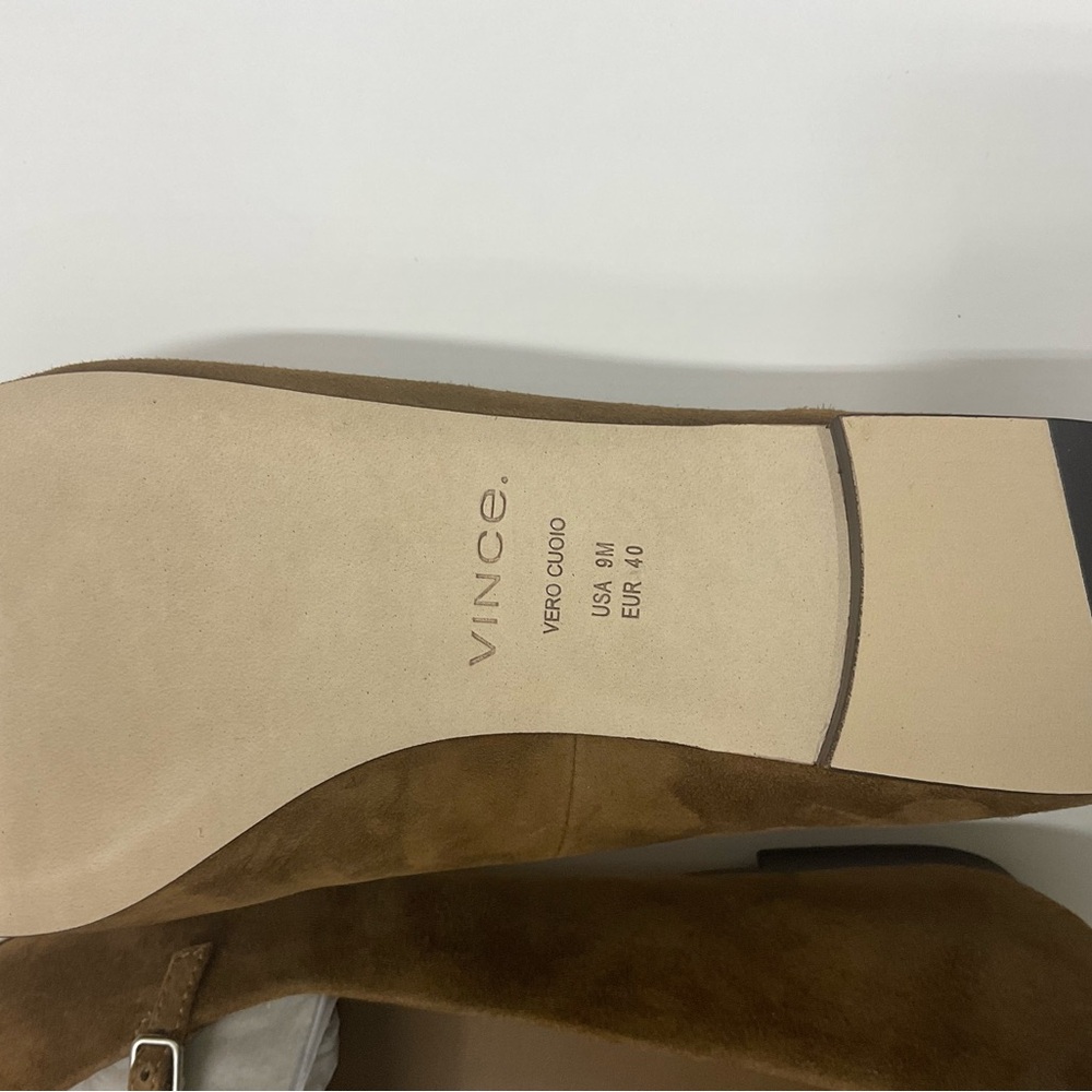 Vince Brown Heeled Boots with Elegant Design